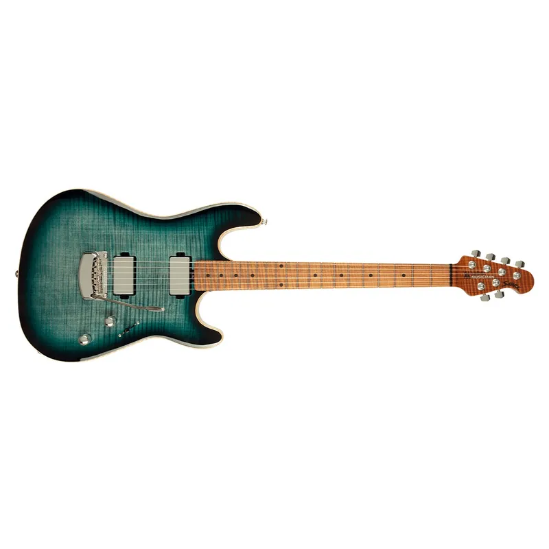 Ernie Ball Music Man Sabre HT Guitar, Roasted Maple Fretboard, Yucatan Blue Price Cut