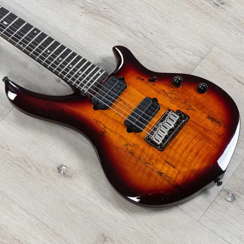 Viral Sterling by Music Man John Petrucci Majesty MAJ270 7-String Guitar, Blood Orange Burst
