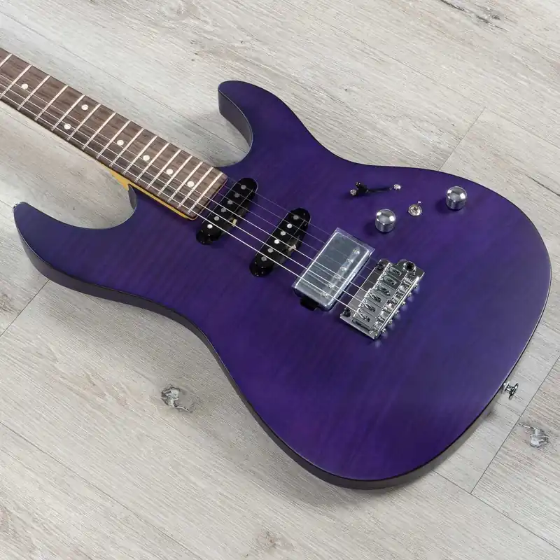 FGN Fujigen JOS2DUFMR Odyssey Series Guitar, Rosewood Fretboard, Transparent Purple Flat Limited Time