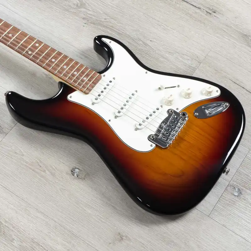 Exclusive G&L Fullerton Deluxe Legacy Guitar, Caribbean Rosewood Fretboard, 3-Tone Sunburst