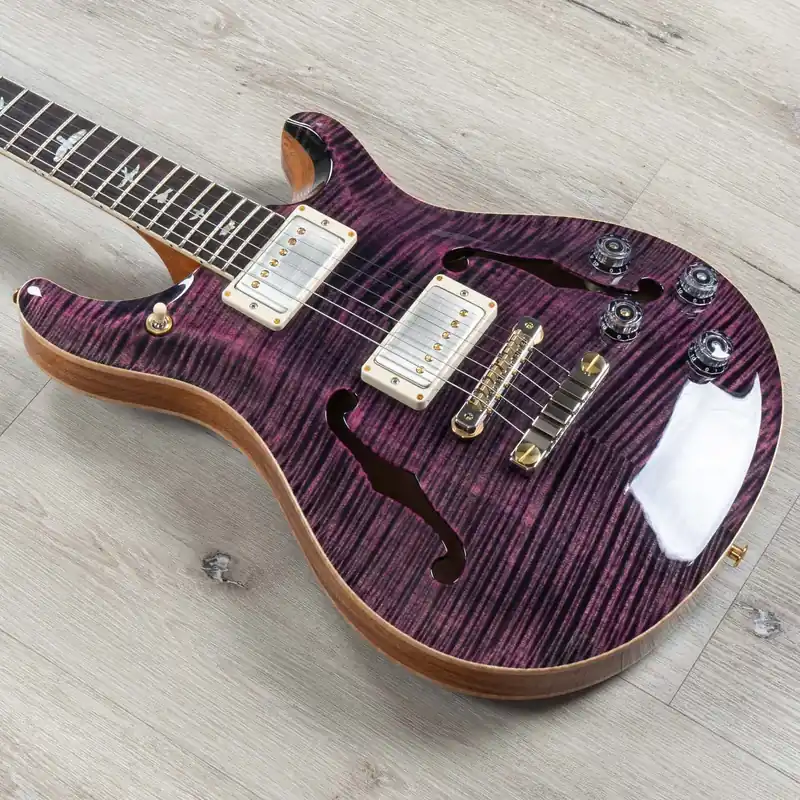 PRS Paul Reed Smith McCarty Hollowbody 594 10-Top Guitar, Rosewood Fretboard, Purple Iris Crafted