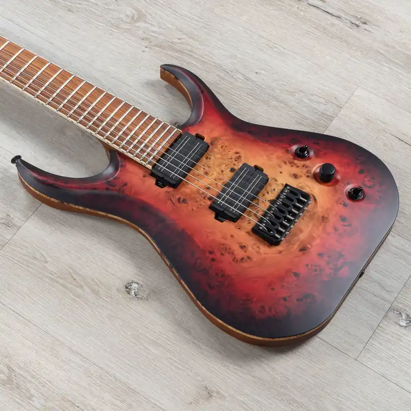Time-Limited Skervesen Raptor 7 Guitar, 7-String, Pau Ferro Fretboard, Sunset Burst