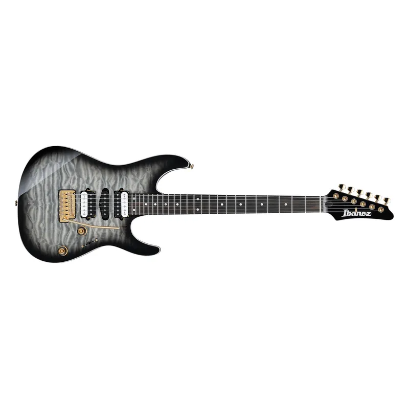 Modern Ibanez AZ47P1QM Premium AZ Guitar, Ebony Fretboard, Black Ice Burst