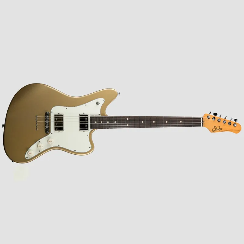 Crafted Suhr 01-CJM-0014 Classic JM HH Guitar, Tonepros TP6 Bridge, Indian Rosewood Fretboard, Gold
