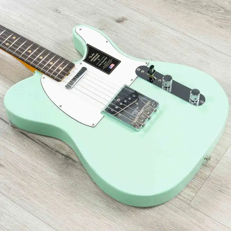 While Supplies Last Fender American Vintage II 1963 Telecaster Guitar, Rosewood Fretboard, Surf Green