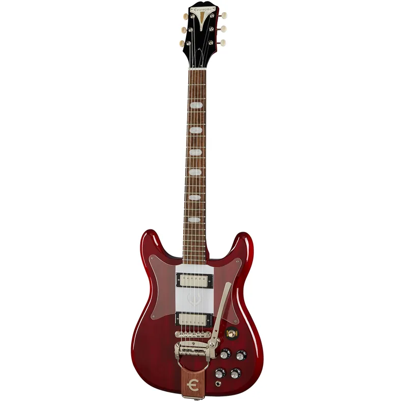Premium Epiphone Crestwood Custom Guitar, Laurel Fretboard, Tremotone Tailpiece, Cherry