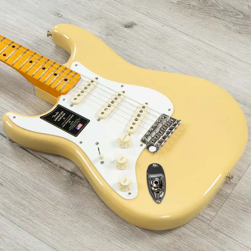Fender American Vintage II 1957 Stratocaster Left-Hand Guitar, Maple Fretboard, Vintage Blonde Get Yours
