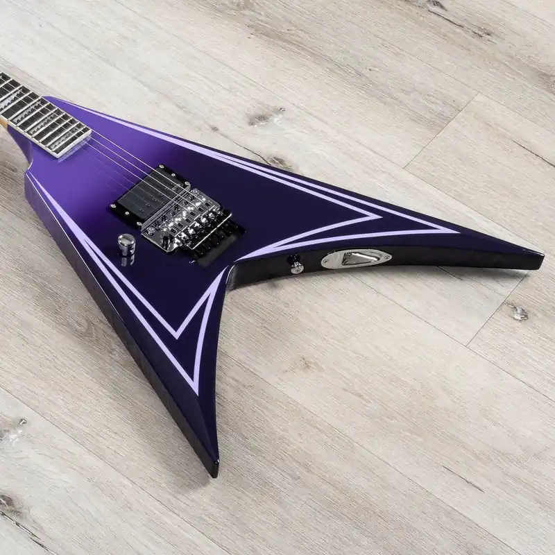 Fresh Stock ESP LTD Alexi Hexed Alexi Laiho LH Left-Handed Guitar, Purple Fade w/ Pinstripes