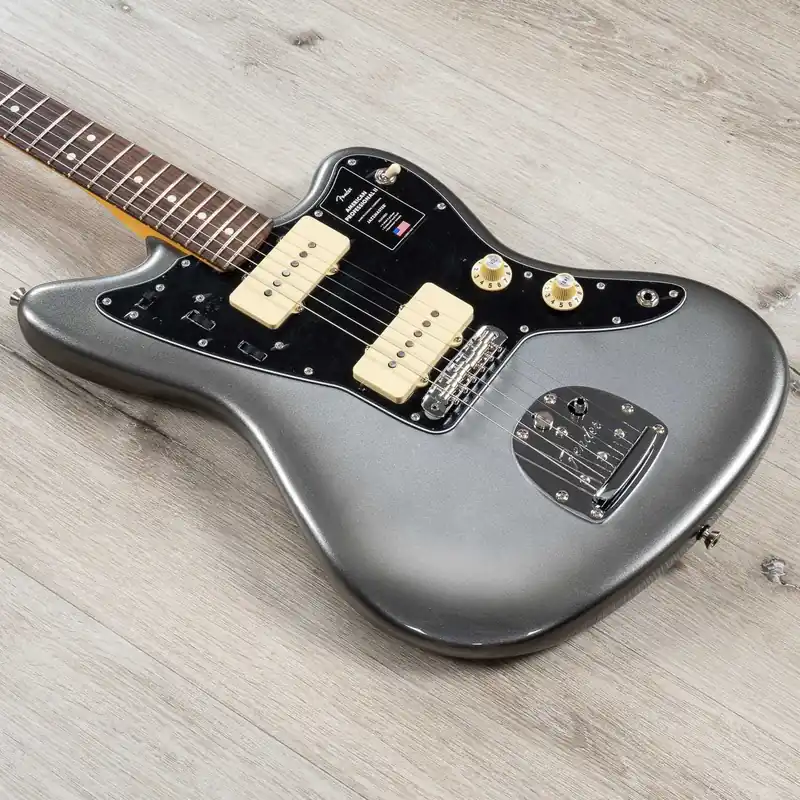 One Day Deal Fender American Professional II Jazzmaster Guitar,Rosewood Fretboard, Mercury
