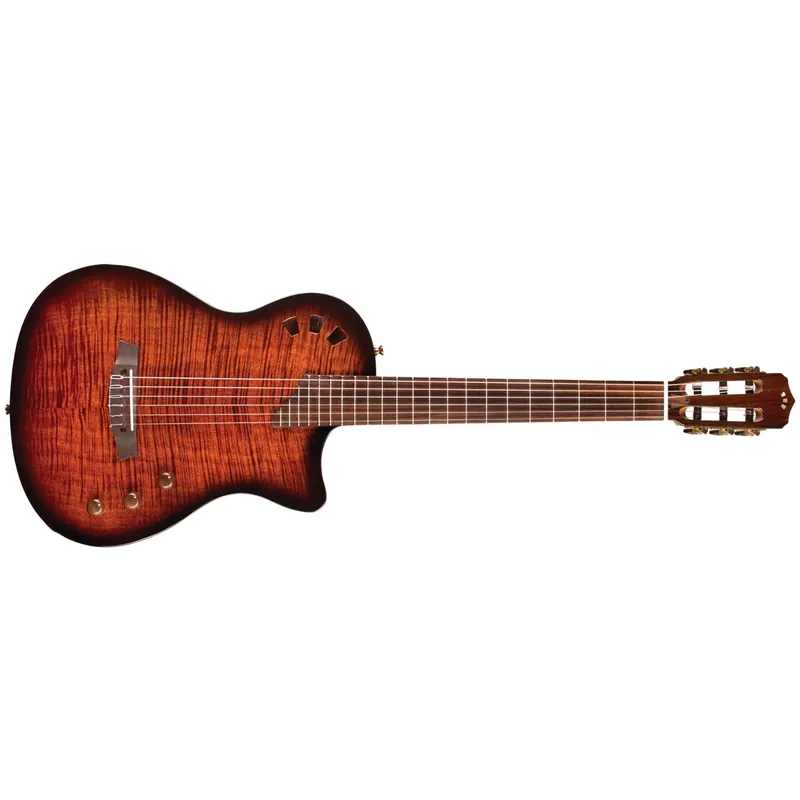 Cordoba Stage Electric Nylon String Guitar, Pau Ferro Fretboard, Edge Burst Viral