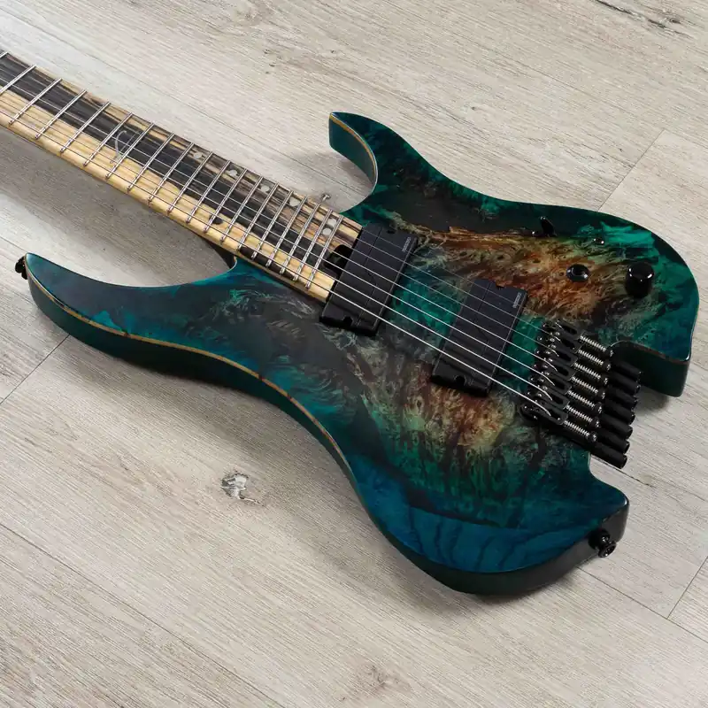 Legator Ghost G7FX 7-String Multi-Scale Headless Guitar, Palemoon Ebony Fretboard, Galaxy Must Have
