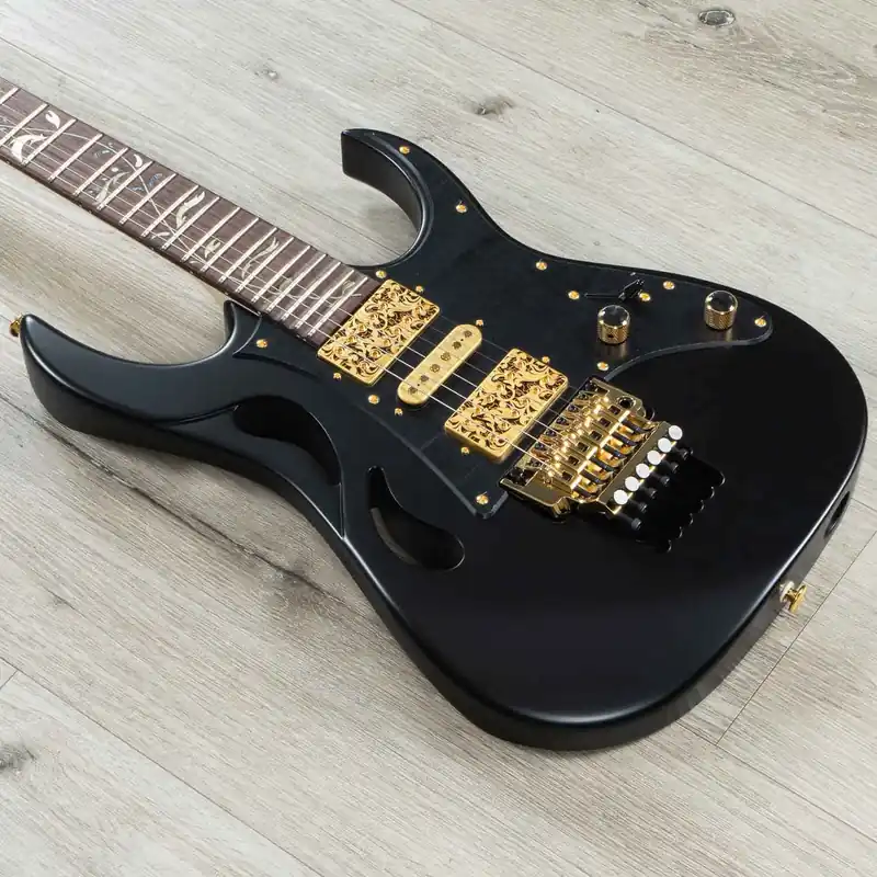 Time-Limited Ibanez PIA3761 Steve Vai PIA Guitar, Rosewood Fretboard, Onyx Black