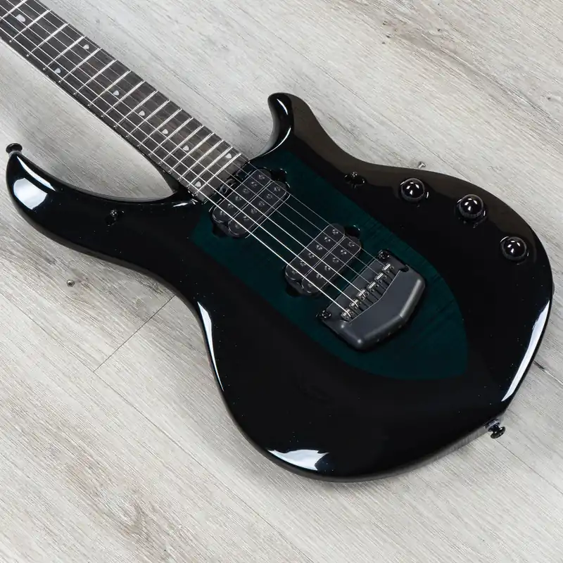 Crafted Ernie Ball Music Man John Petrucci Majesty 6 Guitar, Ebony Fretboard, Emerald Sky
