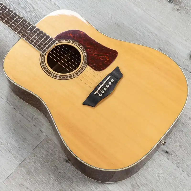 Luxury Washburn HD30S Heritage Series Acoustic Guitar, Solid Sitka Spruce Top
