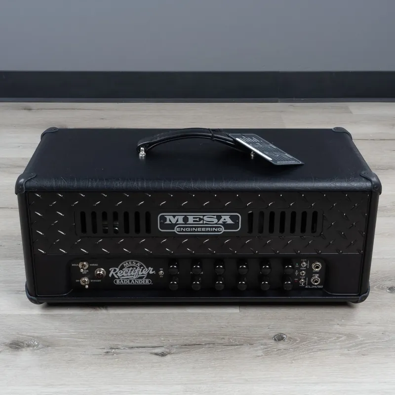 Hot Deal Mesa Boogie Badlander 50 20/50-Watt Tube Guitar Amp Head, Blacked Out