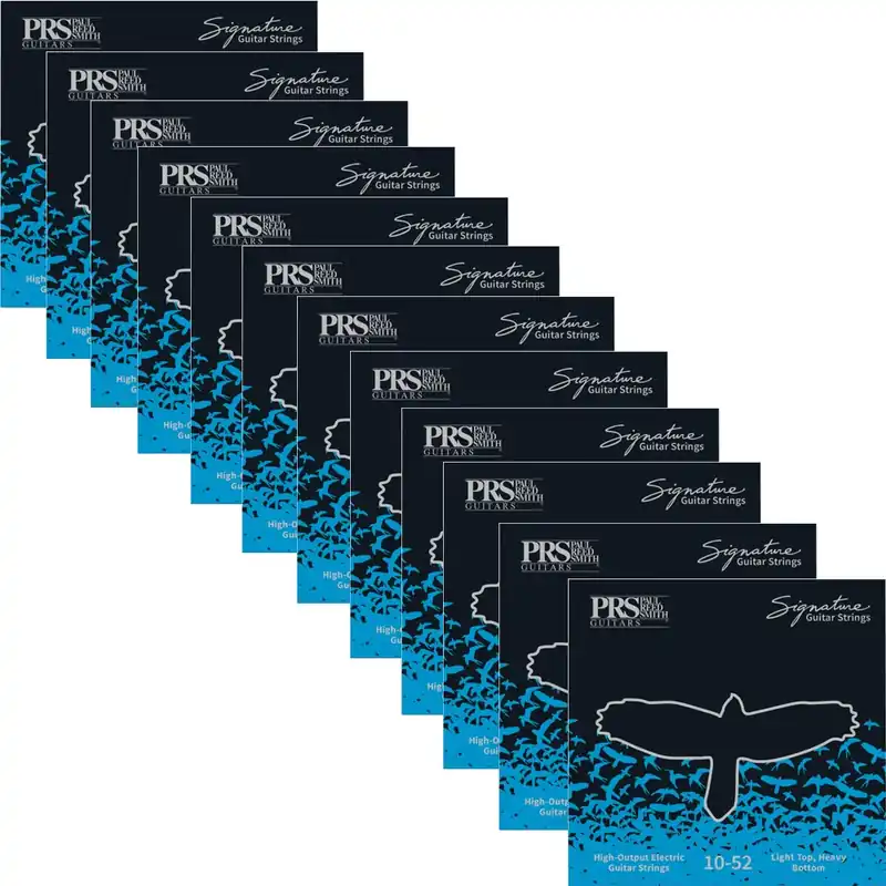 12-Pack of PRS Paul Reed Smith Signature Light Top/Hvy Bot Electric Guitar Strings, 10-52 Buy Direct