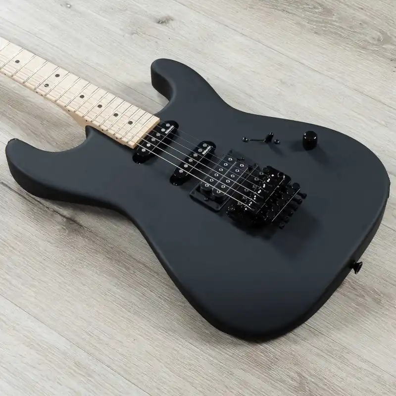 Shop Now Charvel USA Select San Dimas Style 1 HSS FR Guitar, Maple Fretboard, Pitch Black