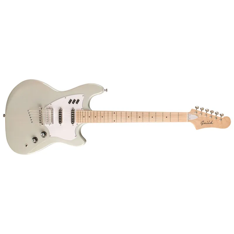 Premium Guild Surfliner Solid Body Electric Guitar, Maple Fretboard, White Sage