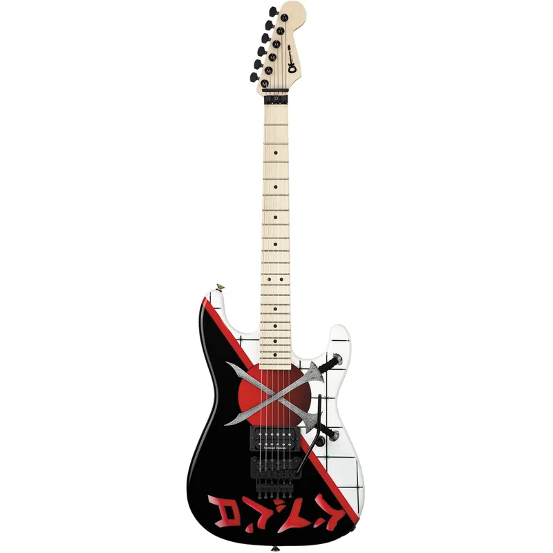 In Demand Charvel Warren DeMartini USA Signature San Dimas Guitar, Maple Fretboard, Cross Swords