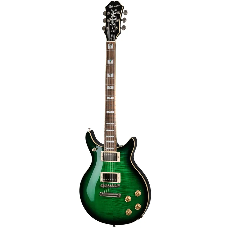 Epiphone ENG2WINH1 DC Pro Guitar, Pau Ferro Fretboard, ProBucker Pickups, Wild Ivy Seasonal Sale