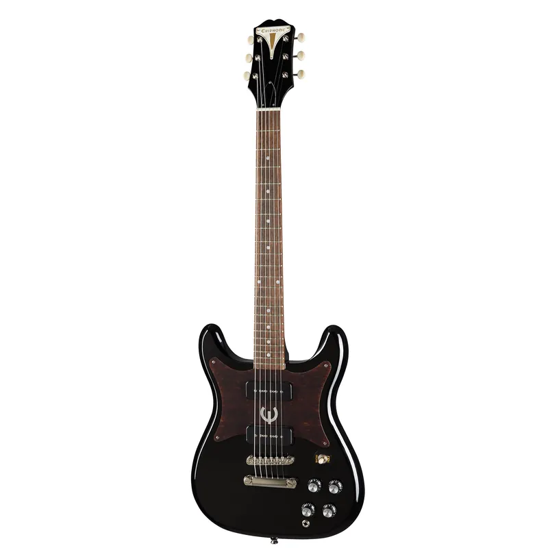 Final Sale Epiphone EOWLEBNH1 Wilshire P-90 Guitar, Laurel Fretboard, Ebony (Black) Finish