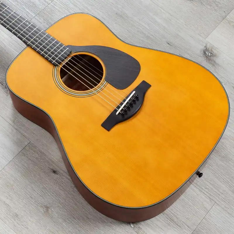 Yamaha FG5 Red Label Dreadnought Acoustic Guitar, Ebony board, Solid Sitka Spruce Top Genuine