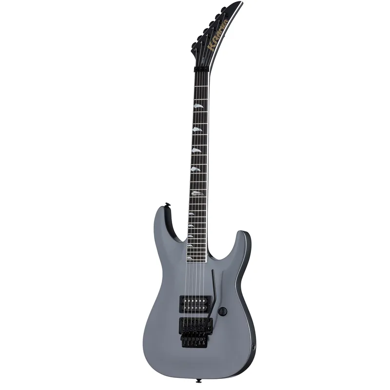 Genuine Kramer SM-1 H Guitar, Ebony Fretboard, Floyd Rose, Tronius Silver