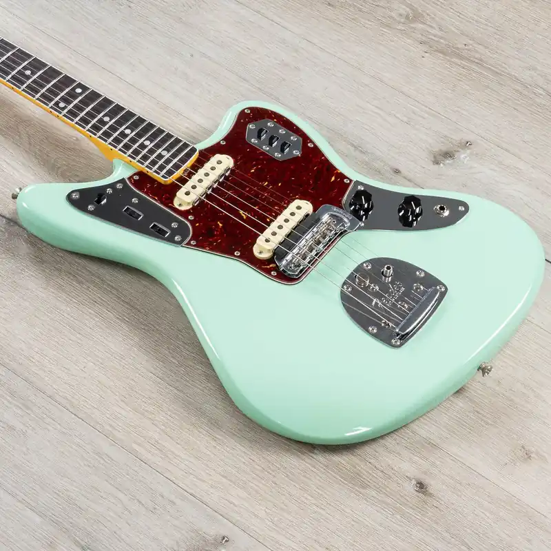 Fender Custom Shop '66 Jaguar Deluxe Closet Classic Guitar, Rosewood Fretboard, Aged Surf Green Shop Now