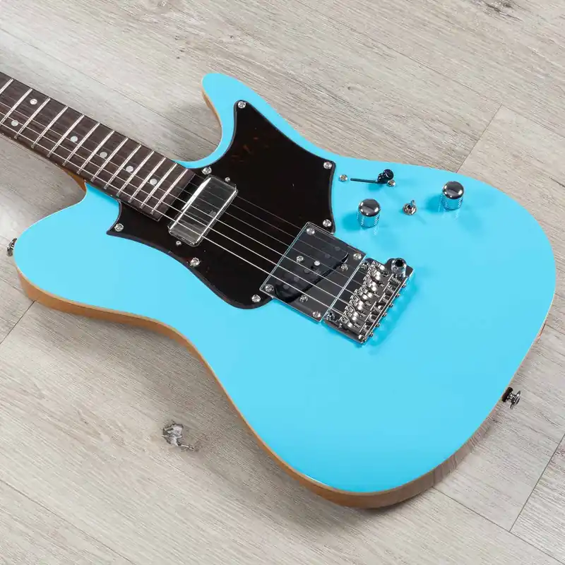 Ibanez TQMS1 Tom Quayle Signature Guitar, Rosewood Fretboard, Celeste Blue One Day Deal