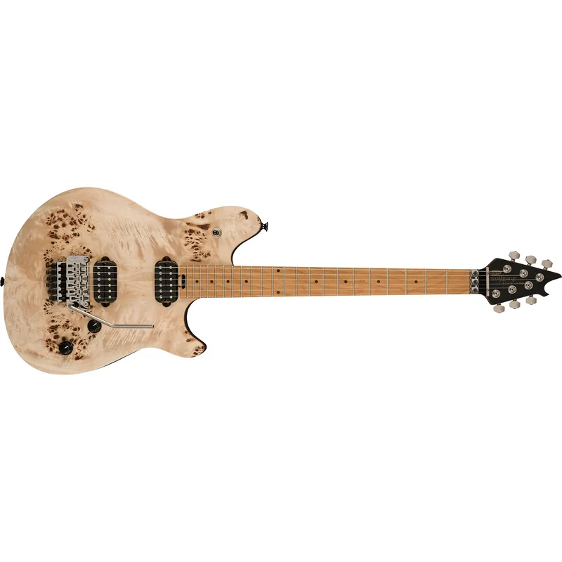EVH Wolfgang WG Standard Exotic Poplar Burl Guitar, Baked Maple Fretboard, Natural Hot Deal