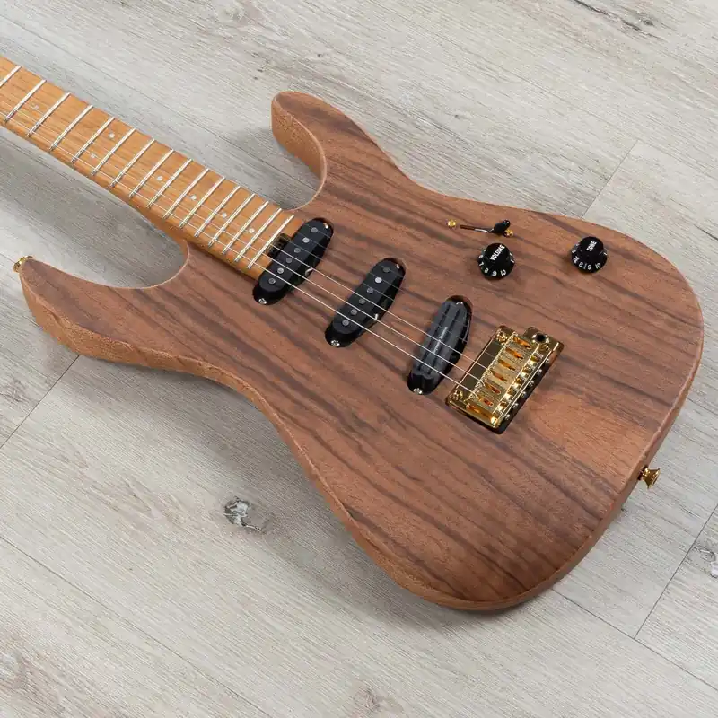 Today Only Charvel Pro-Mod DK22 SSS 2PT CM Mahogany Guitar w/ Walnut, Caramelized Maple Fretboard, Natural