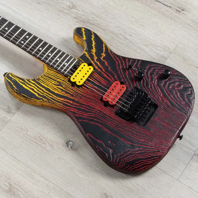 Charvel Pro-Mod San Dimas Style 1 HH FR E Ash Guitar, Ebony Fretboard, Sunburn Express Delivery