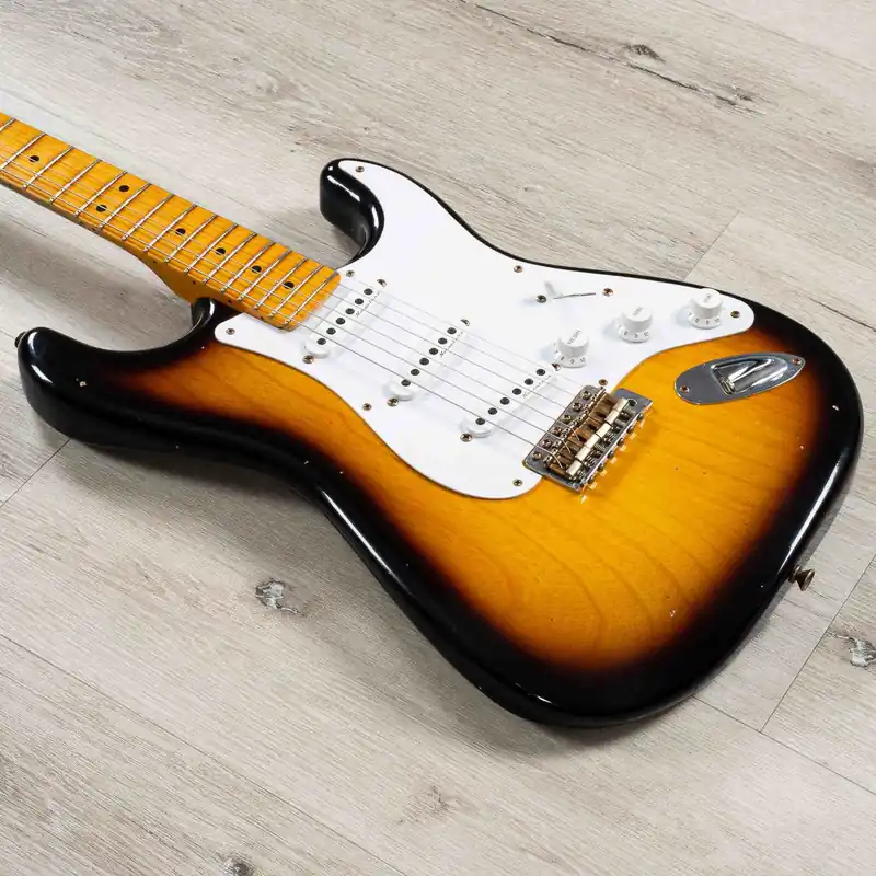 Fender Custom Shop Eric Clapton Signature Stratocaster Journeyman Relic Guitar, Maple Fretboard, 2-Color Sunburst Affordable