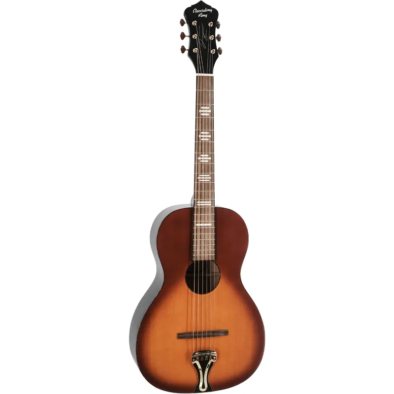 Recording King RPS-JTE-TS Justin Townes Earle Acoustic Guitar, Satin Tobacco Sunburst Warranty Included
