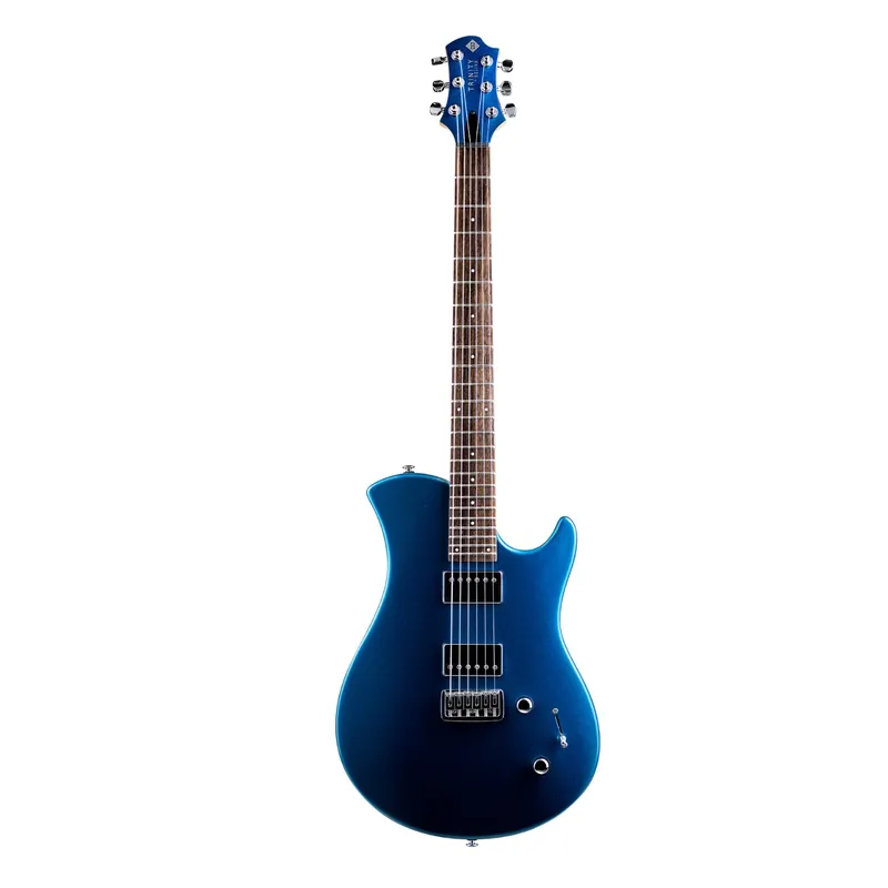 Premium Relish Trinity Guitar, Laurel Fretboard, Pickup Swapping System, Metallic Blue