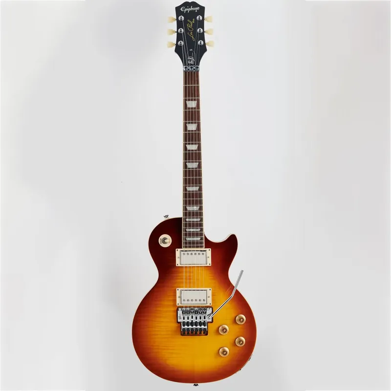 Budget Epiphone Alex Lifeson Les Paul Axcess Standard Guitar, Indian Laurel Fretboard, Viceroy Brown
