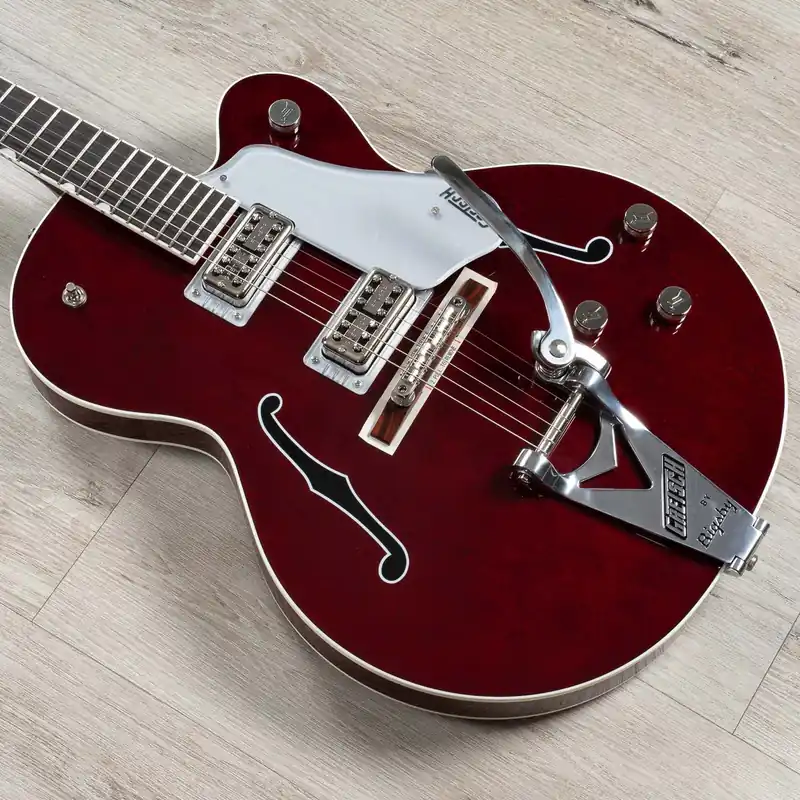 No Minimum Order Gretsch G6119T-ET Players Edition Tennessee Rose Electrotone Hollow Body Guitar, Dark Cherry Stain