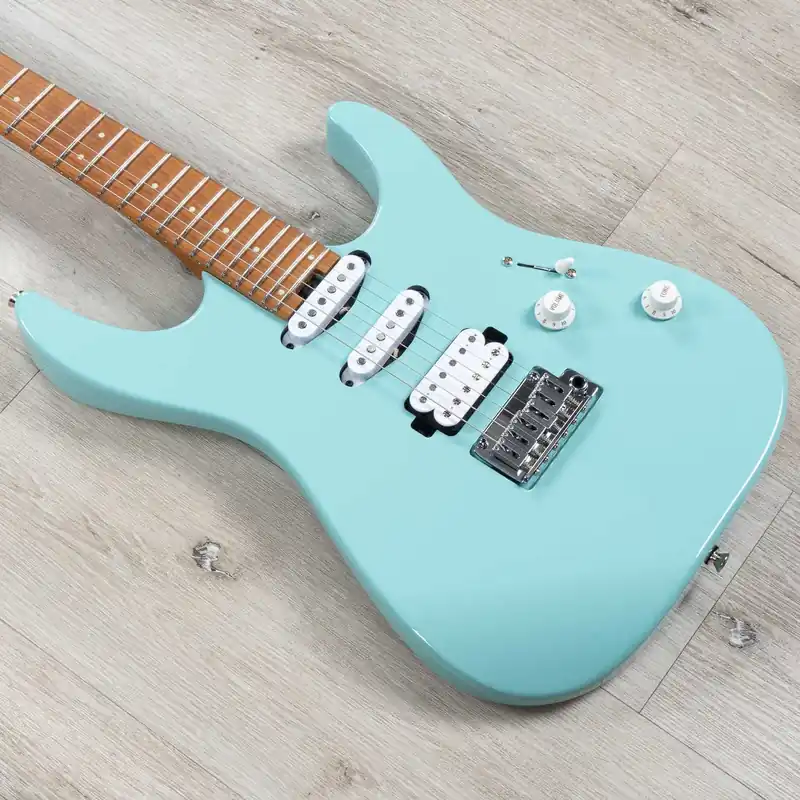 Secure Checkout Charvel Rick Graham Signature MJ DK24 2PT CM Guitar, Caramelized Maple Fingerboard, Celeste