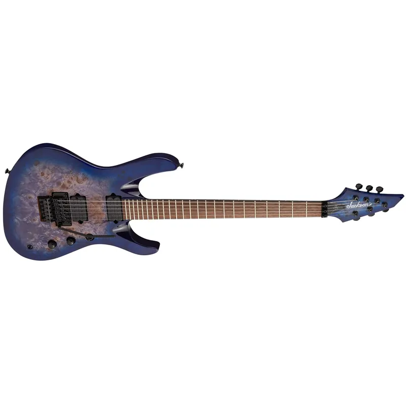 Jackson Pro Series Signature Chris Broderick Soloist 6P Guitar, Laurel Fingerboard, Transparent Blue Certified