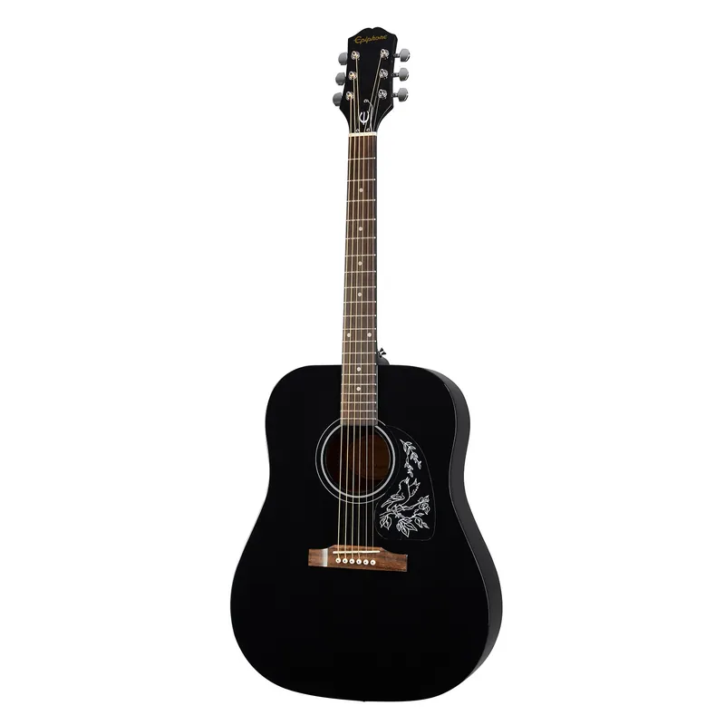Epiphone Starling Acoustic Guitar, Laurel Fretboard w/ Spruce Top, Ebony (Black) Buy Online