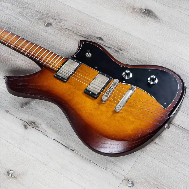Dunable Yeti Guitar, Swamp Ash Body, Amber Tobacco Burst, Slugwolf Pickups Handmade