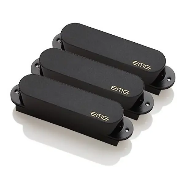 EMG SLV Set Active SSS Single Coil Alnico V Guitar Pickup Set w/ Install Kit, Black Bulk Order