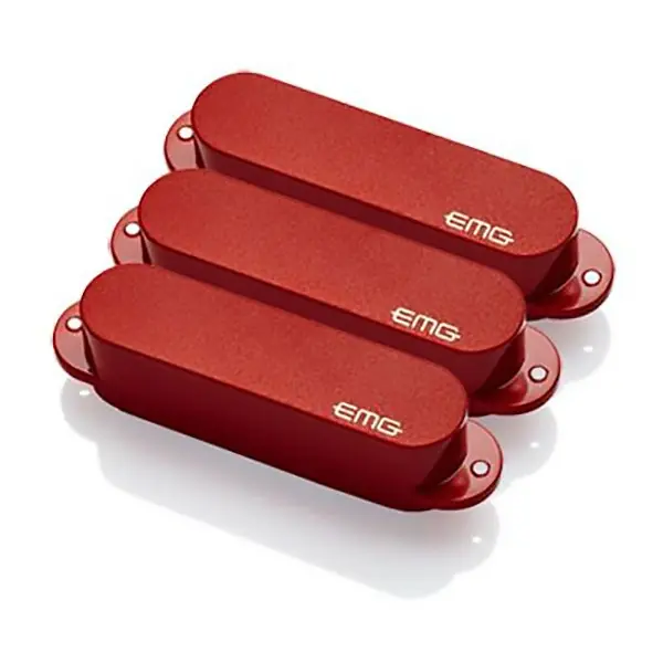 EMG SA Set Active SSS Single Coil Alnico V Guitar Pickup Set w/ Install Kit, Red In Demand
