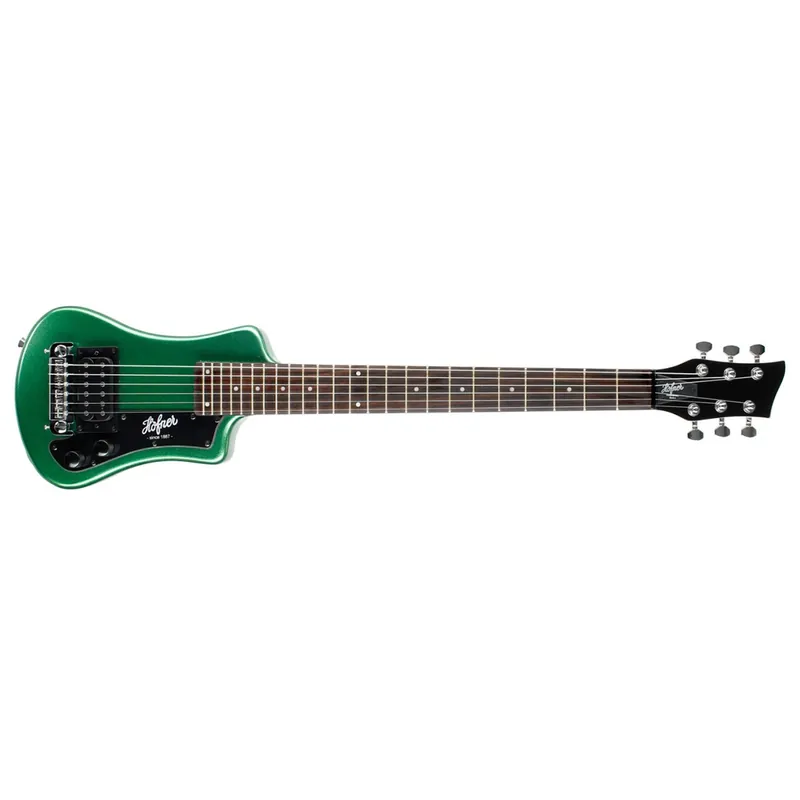 Hofner Shorty Electric Guitar, Jatoba Fretboard, Limited Edition Cadillac Green Direct From Manufacturer