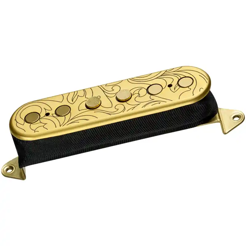 Last Chance DiMarzio DP288F Steve Vai UtoPIA Middle Guitar Pickup, F-Spaced, Satin Gold