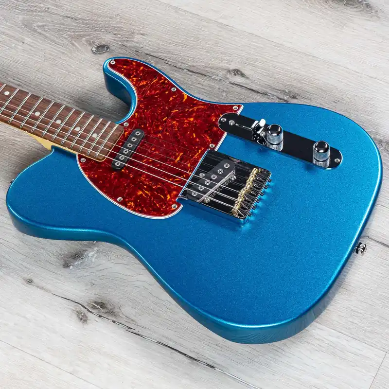 G&L Fullerton Deluxe ASAT Classic Guitar w/ Gig Bag, Caribbean Rosewood Fretboard, Lake Placid Blue New Release