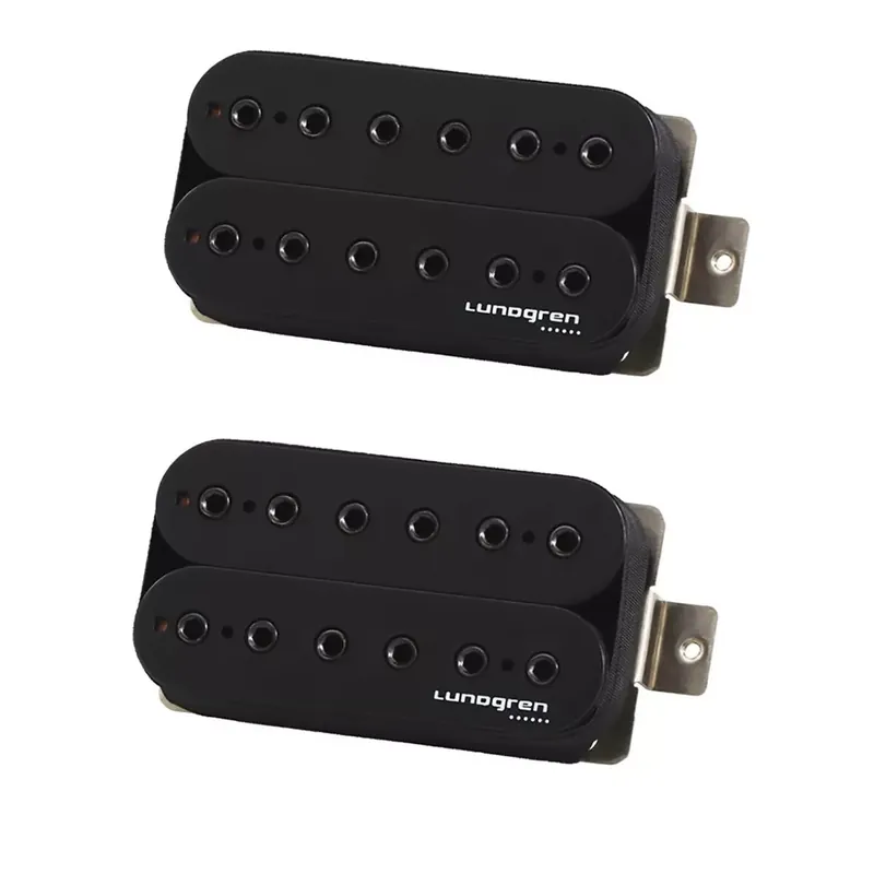 Lundgren Black Heaven 6 Guitar Pickup Set, Standard Magnets, Open-Coil Black Budget