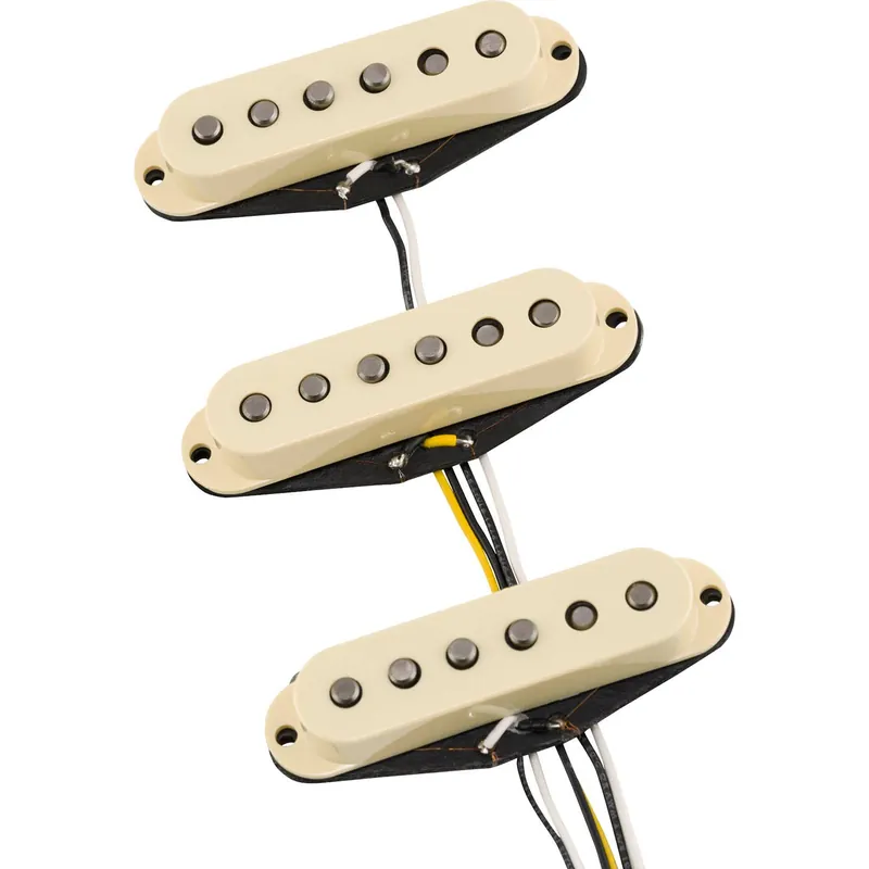 Fender Vintera '50s Vintage Stratocaster Guitar Pickup Bridge/Middle/Neck Set, Aged White Must Have
