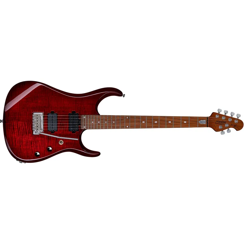 Markdown Sterling by Music Man John Petrucci JP150 Guitar, Roasted Maple Fretboard, Royal Red