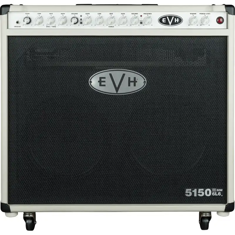 EVH 5150III 50W 6L6 2x12 Guitar Amp Combo, Ivory w/ Celestion EVH G12H Speakers Today Only
